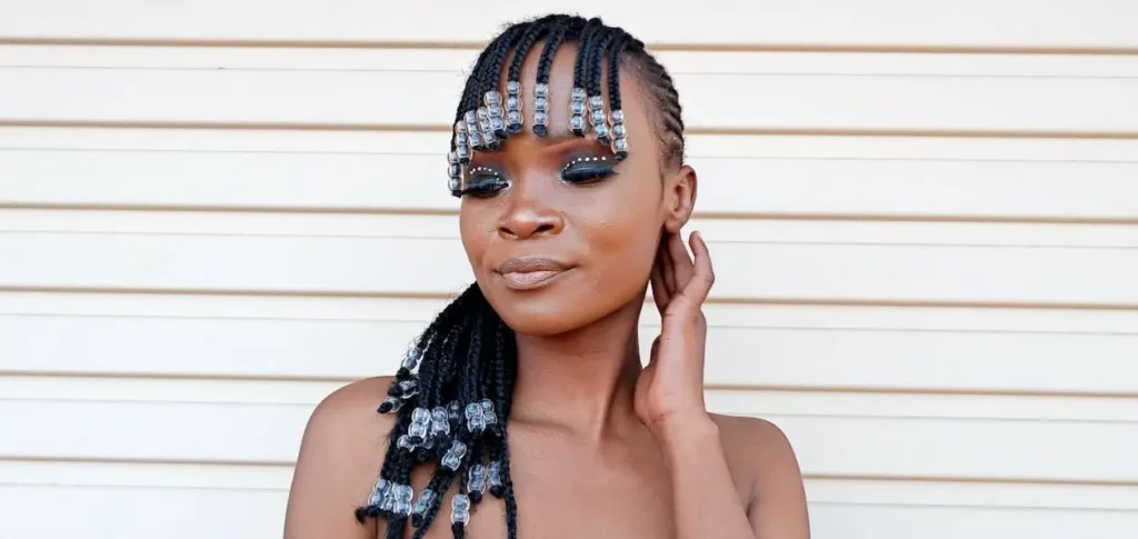 What are Medium Box Braids with Beads