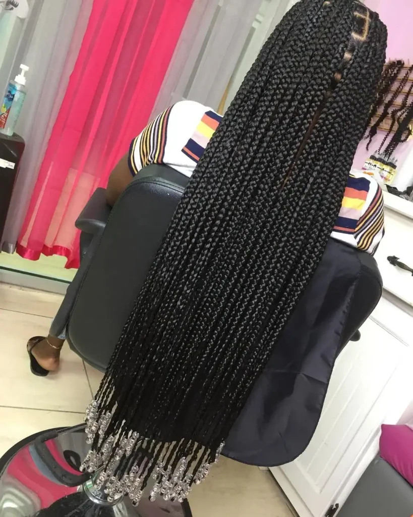 Classic Long Knotless with Beads