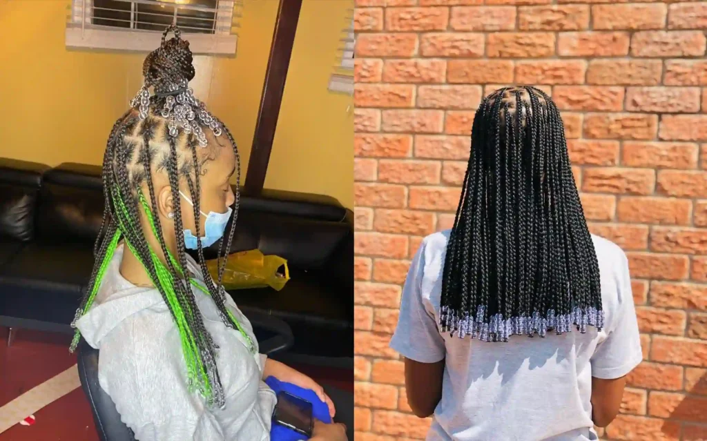 Put Beads on Knotless Braids