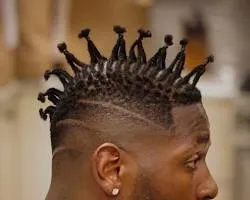 Braided Mohawk braids styles for men