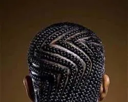 Classic Zigzag braids style for men
