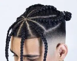 Cornrows with Beads braids styles for men