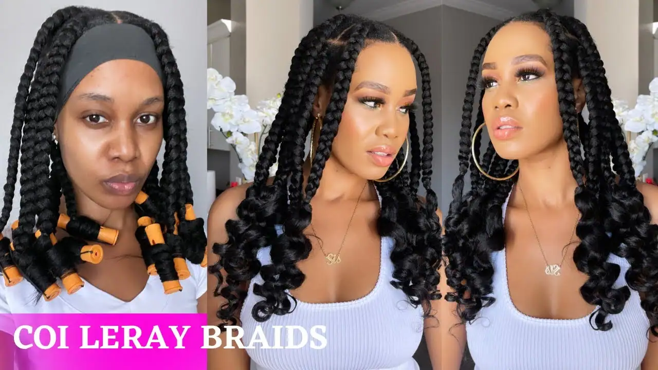 Coi Leray Braids with Curly Ends