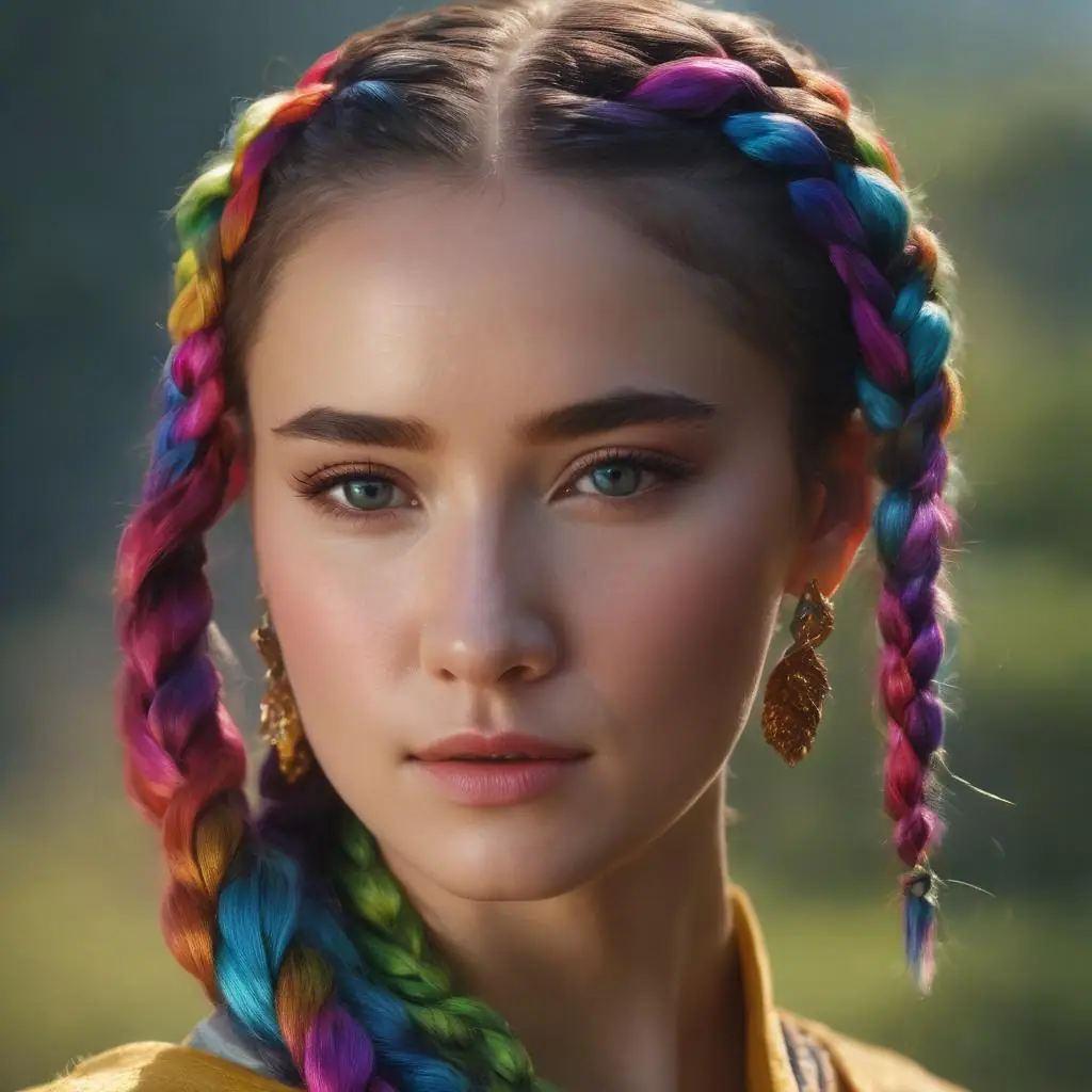 Rainbow Dragon Braids